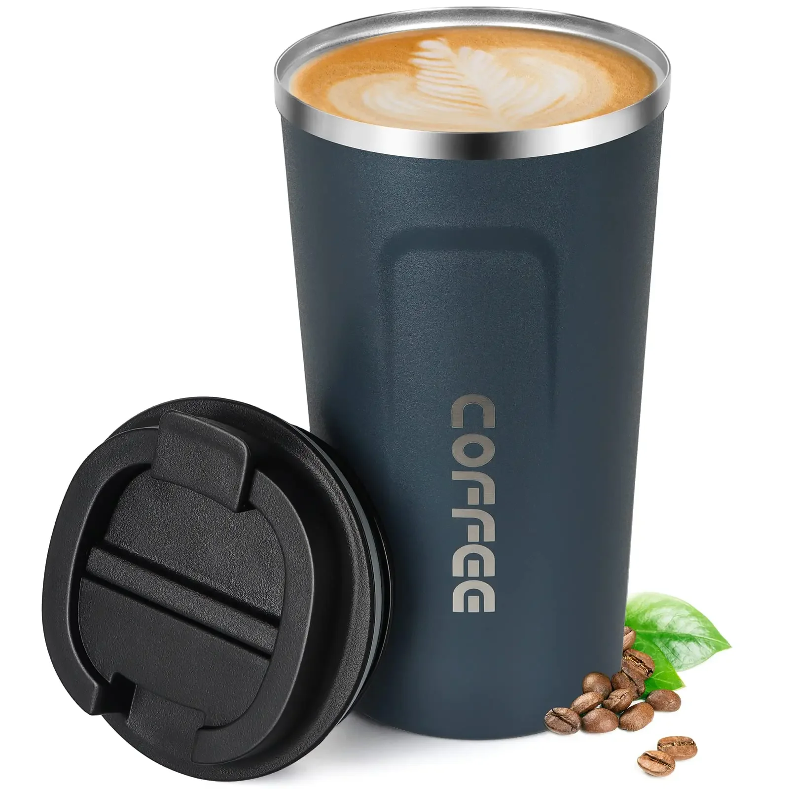 Thermos Coffee Cup Mug with Lid Keep Warm Hot Cold Water Ice Beverage Insulated 304 Stainless Steel Thermal Travel Portable