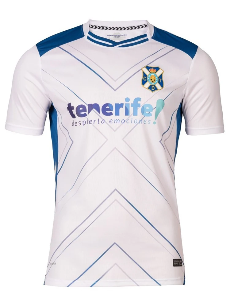 25-26 La Liga Venta caliente equipo Tenerife Top verano ocio deportes al aire libre Top suelto Camiseta estampada 3D no personalizada