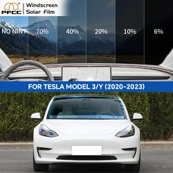 PFCC Pre-Cut Car Front Privacy Tint Film For Tesla Model 3 Y 2024 Highland Auto Sticker Foils ceramic solar UV Protector films