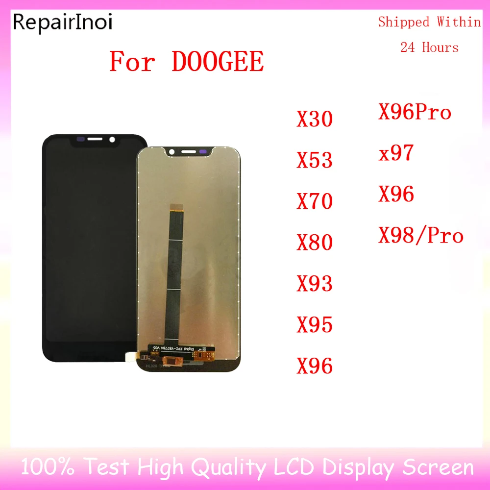 For Doogee X30 X53 X70 X80 X93 X95 X96Pro X97 X98pro LCD Display Assembly Touch Screen Digitzer For DoogeeN50N55 LCD Screen