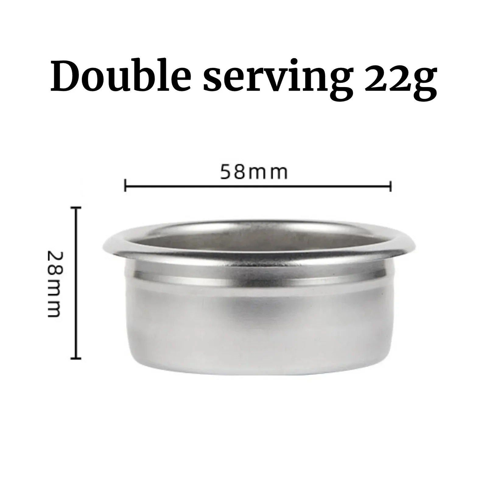 58 มม.ตะกร้ากรองกาแฟสแตนเลสสําหรับเครื่องชงกาแฟกรองตํารวจกาแฟ