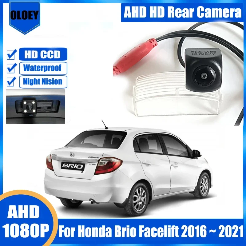 

Rear View Camera For Honda Brio Facelift 2016 ~ 2021 Reverse Camera License Plate Lamp Camera