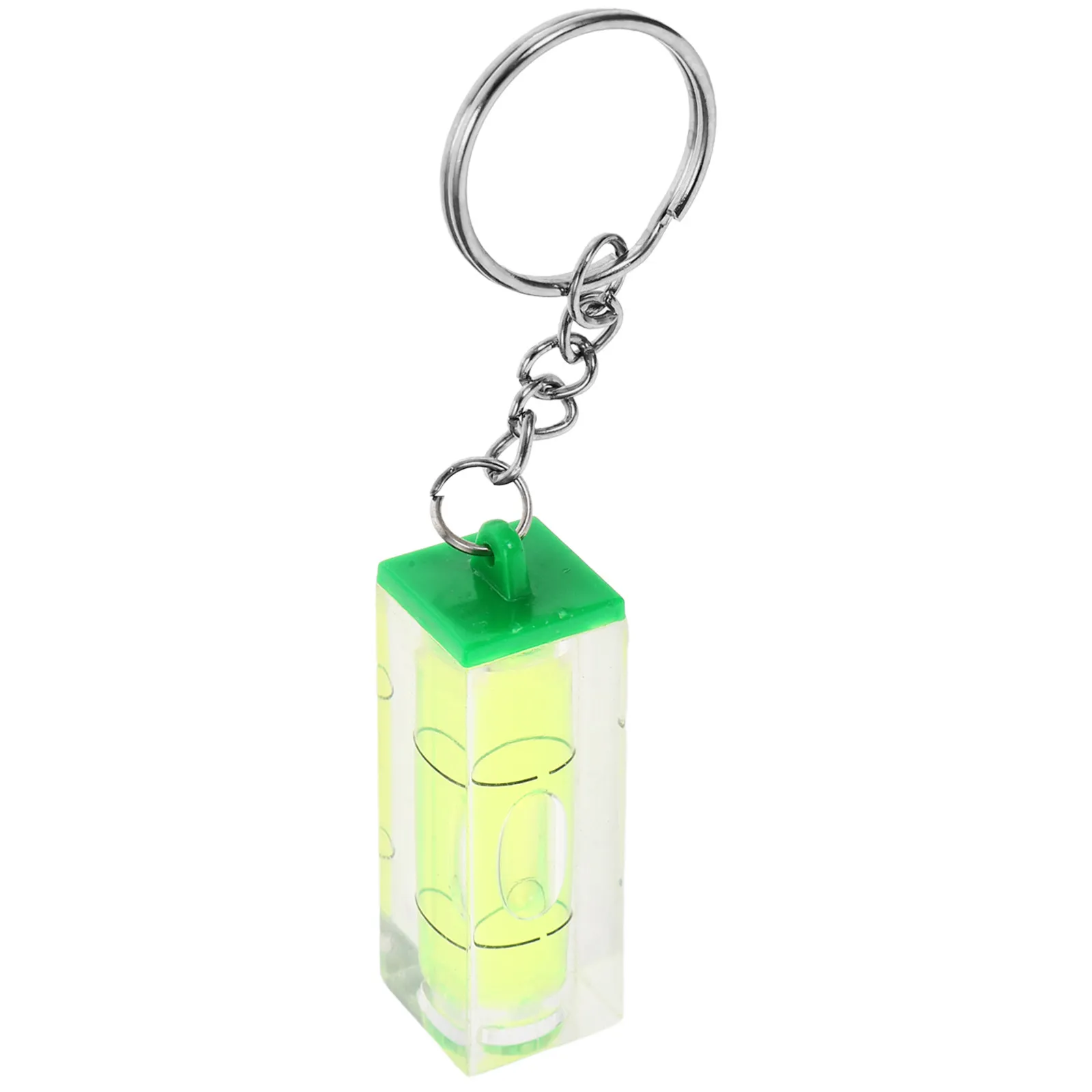 Pocket Spirit Level Keychain Lightweight Mini Bubble Level Pendant Key Ring Key Chain Accessories for Car Keys Bag Hanging Decor