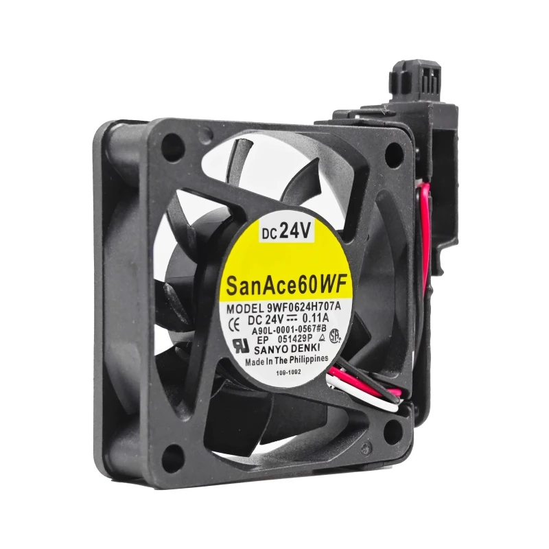 New A90L-0001-0567 # B 9WF0624H707A DC24V 0.11A 6cm 6015 3-wire Fanuc CNC machine cooling fan