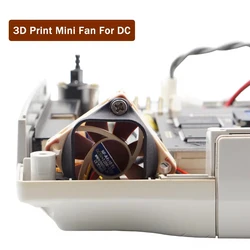 BitFunx-Kit de montage de ventilateur d'impression 3D Mini noir + ventilateur Premium 5V NF-A4x10 pour consoles de jeux Dreamcast