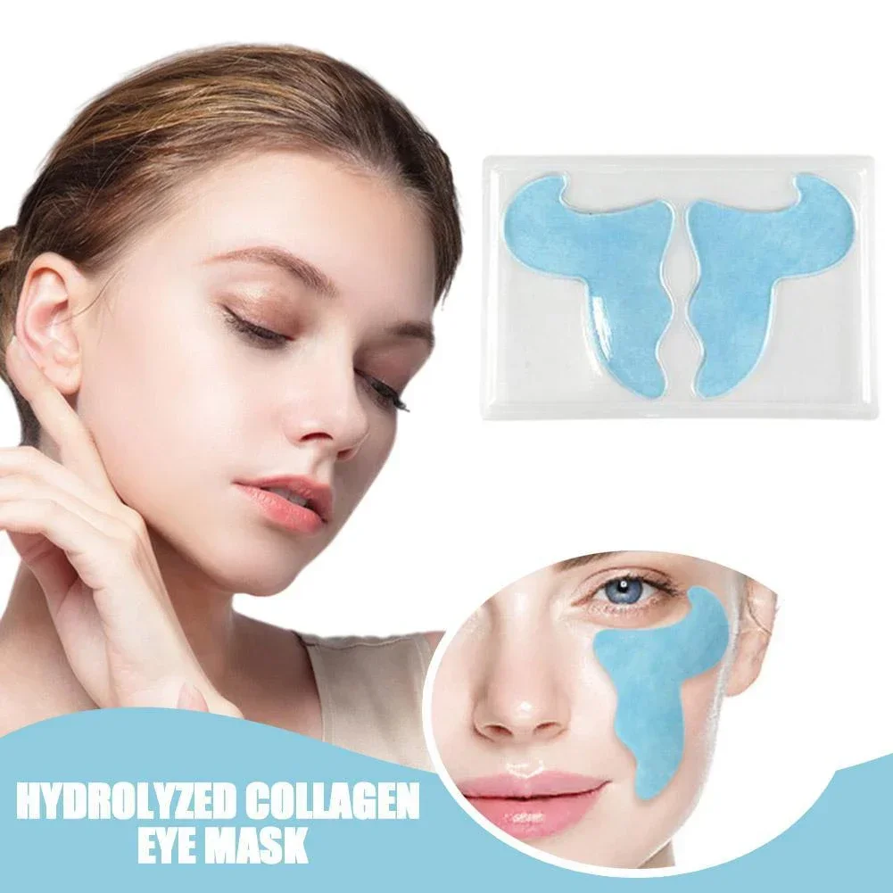 Professionelle hydrolysierte Kollagen-Augenmaske, entfernt Augenringe, Augenpflege, feuchtigkeitsspendend, strafft die Haut, Anti-Falten, 3 Paar