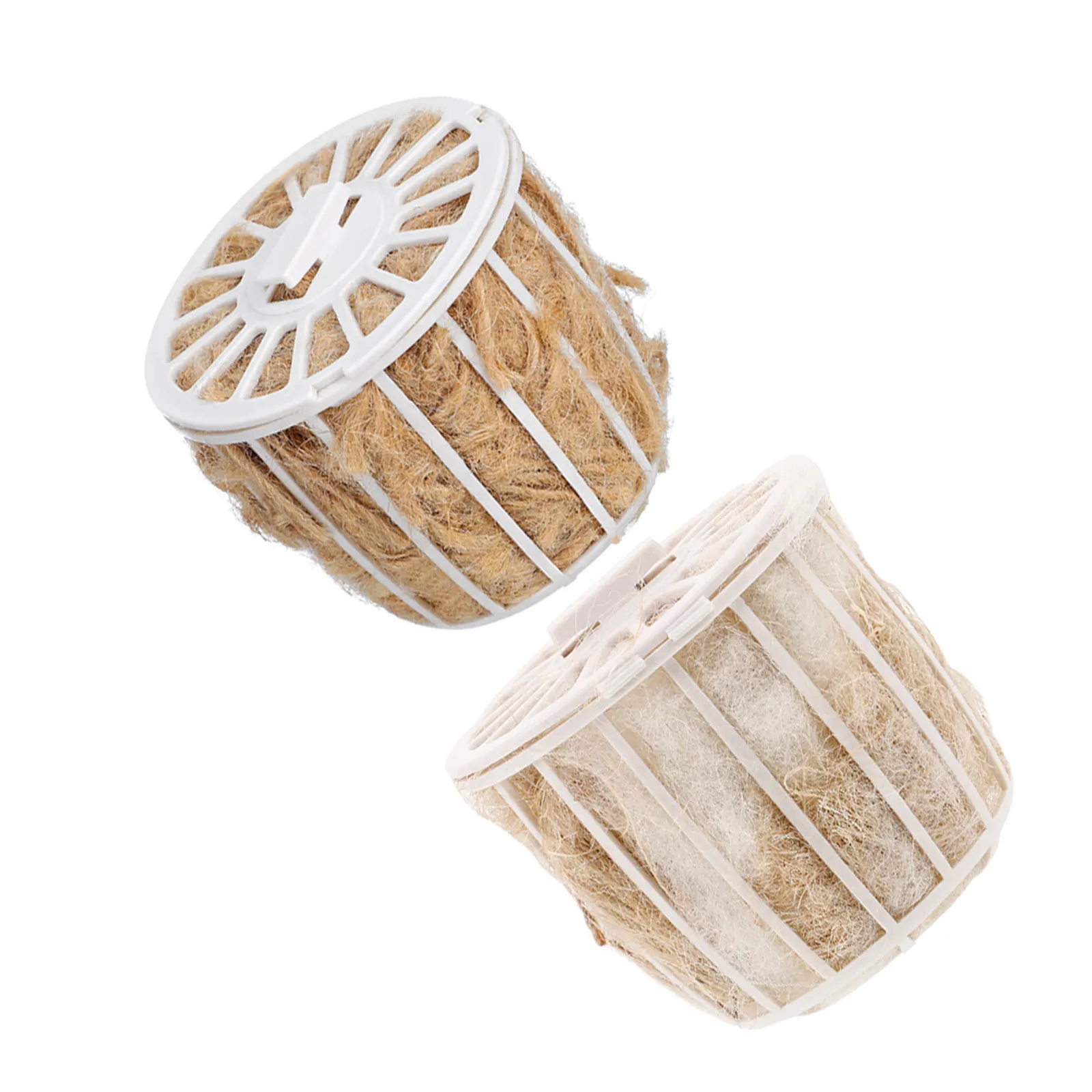2Set Cotton and Jute Nesting Material for Bird Cage Accessories Comfortable Warm Nest Padding Suitable for Small Birds Breeding