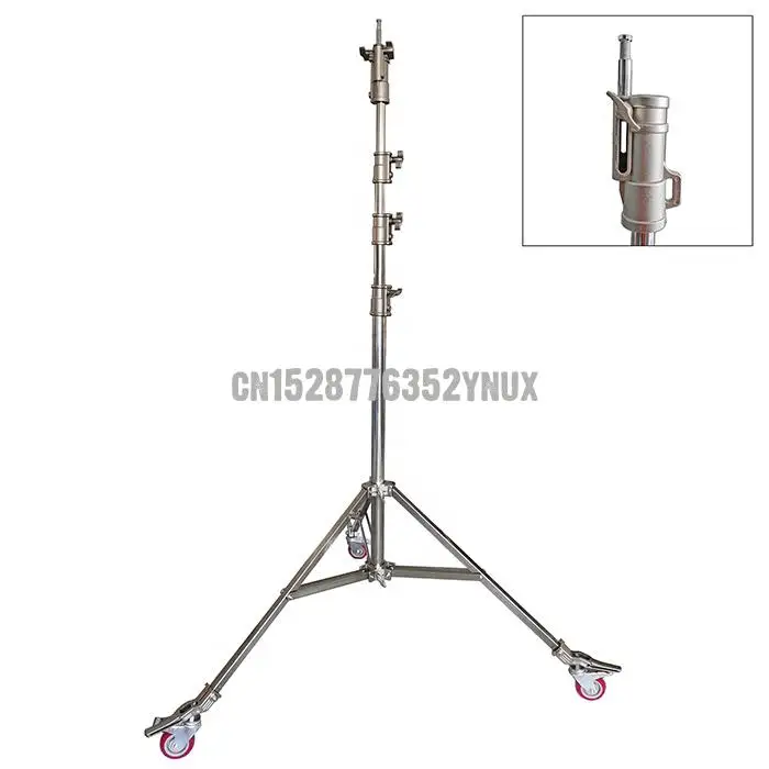 5.9m Stainless Steel Light Stand,With 4 Section,Dia.48/42/35/30mm