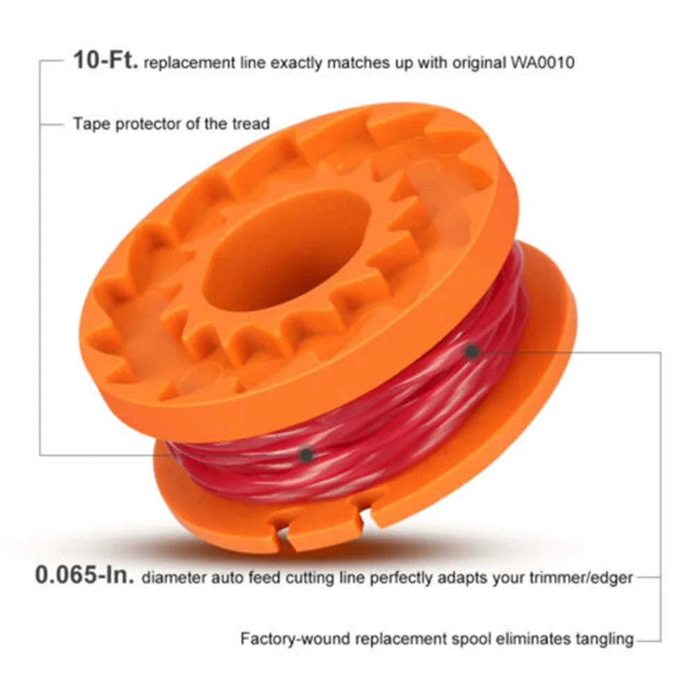 WA6531 GT Spool Line Machines Spool Line String Trimmer 16*Spool Line+2*Cap Accessories Accessory High-Quality