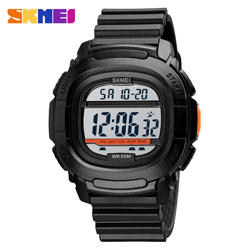 SKMEI LED Light Waterproof 2Time Countdown Digital Outdoor Sport Watches Men Date Alarm New Fashion Wristwatch reloj hombre