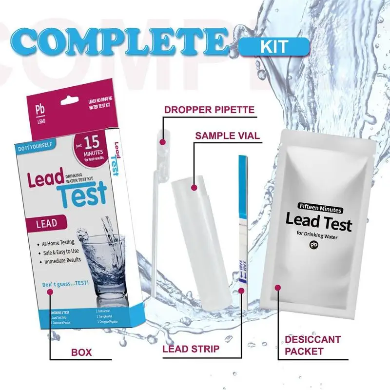 Water Testing Kit for Drinking Water Pool Water Test Lead Test Chlorine PH Hardness Water Quality Test for Tap Water view 4