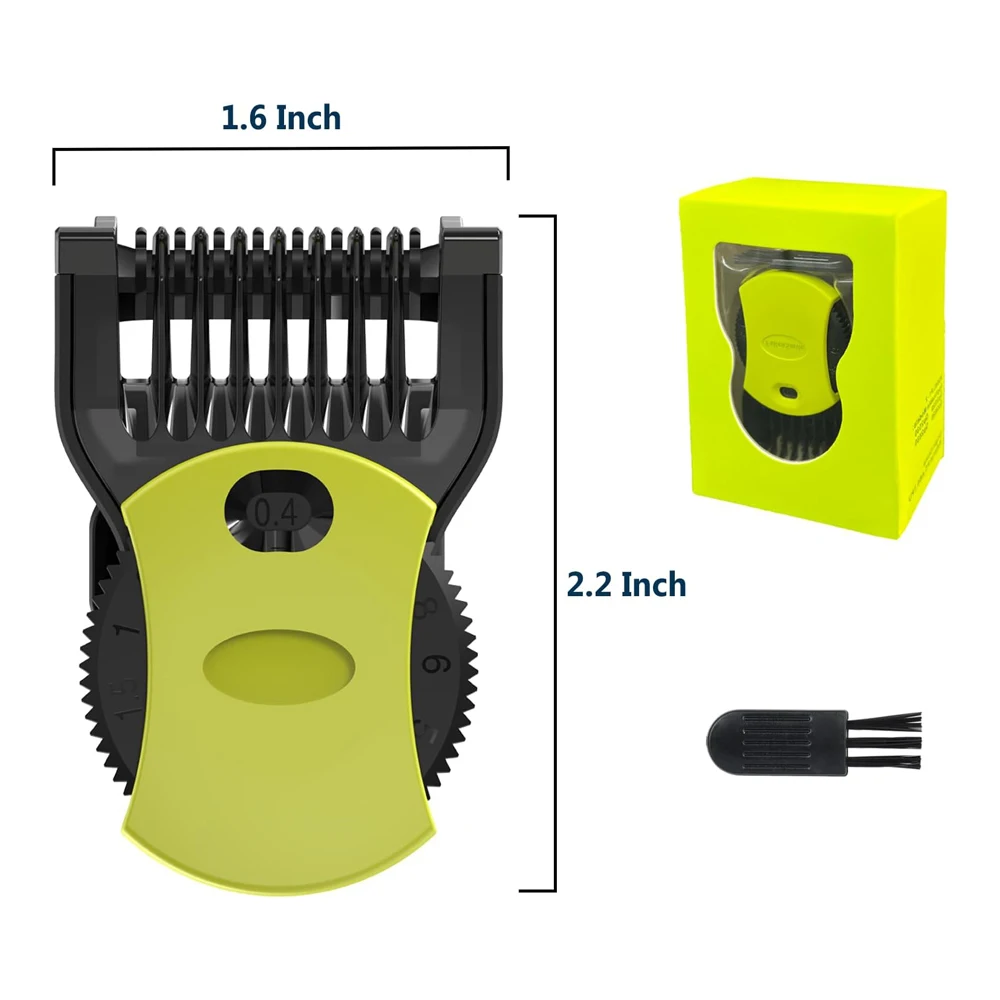 مشط دليل قابل للتعديل بطول 14 من Brangdy مناسب لشفرة واحدة QP2520 QP2530 QP2620 QP2630 QP2724 QP2834 مرفق أداة تهذيب اللحية