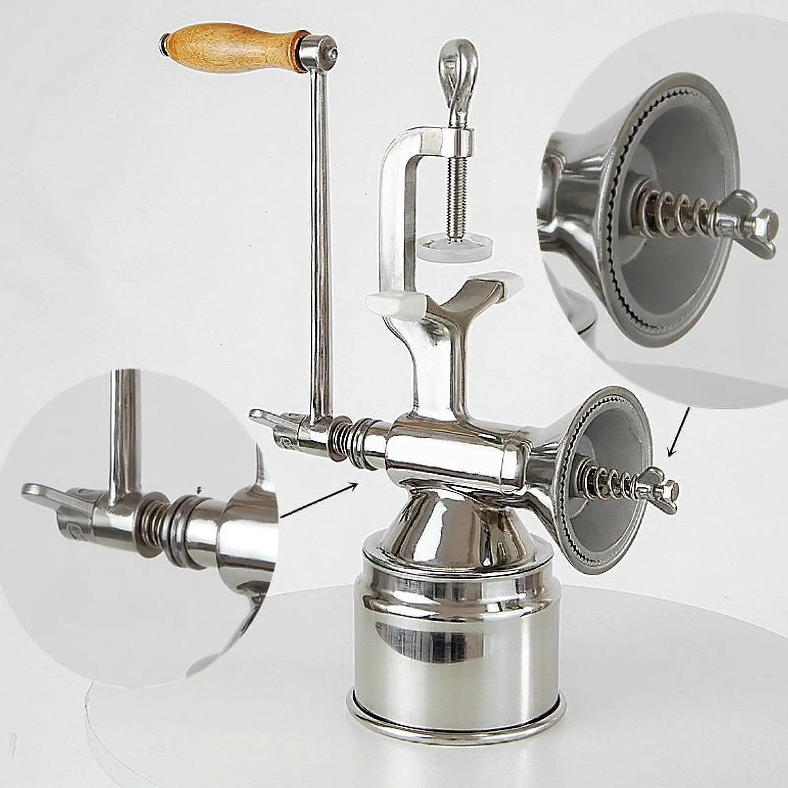 

Manual Grinder Nut Commercial Use Coffee Spice Wheat Table Clamp Kitchen Grinding Rustproof Oats Stable Manual Grain Grinder