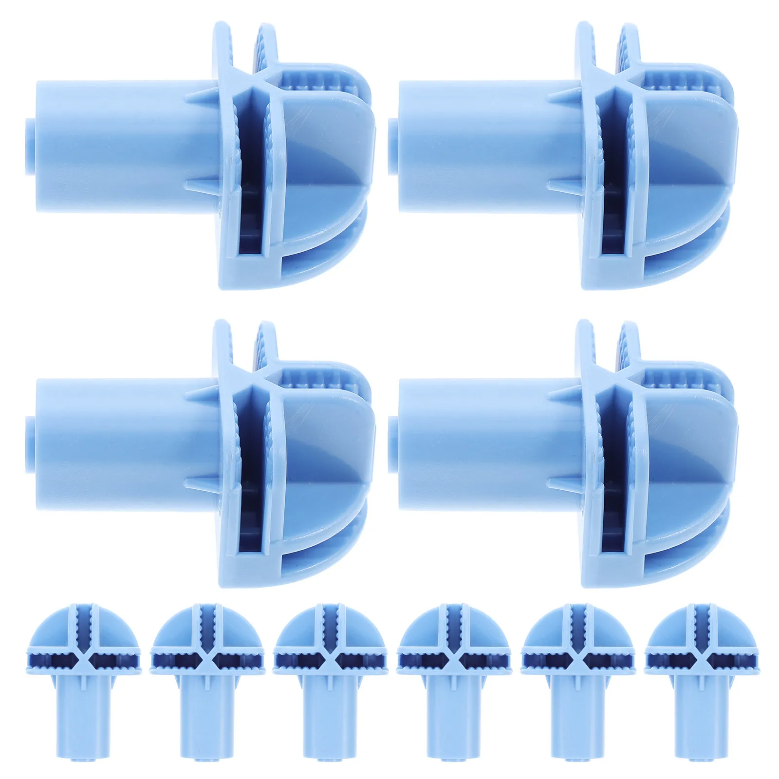 10Pcs Cat Cage Caster Wheel Connectors Plastic Swivel Caster Adapters for Bird Cages Wardrobes Rolling Mobility Stability ABS view 4