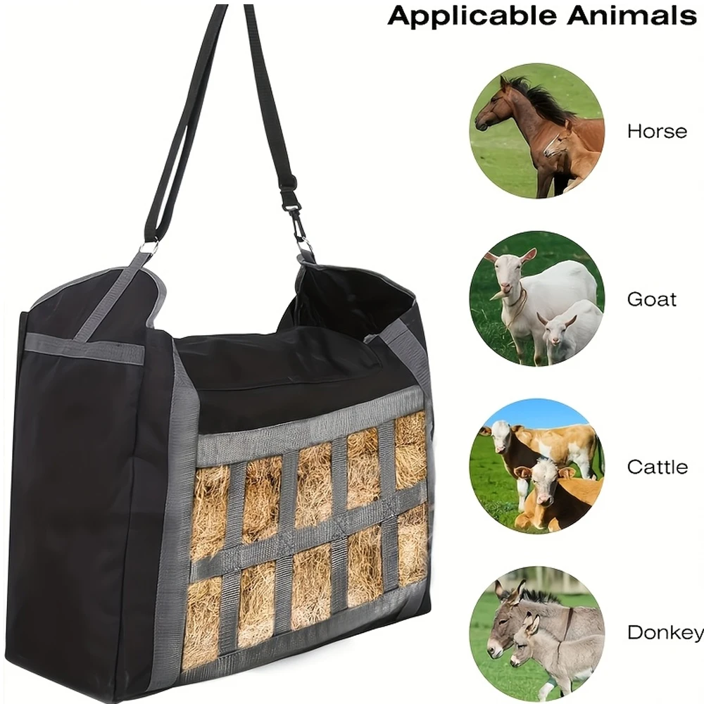 Horse Hay Bag,Sheep Feeding Bag,Tote bag Large capacity feeding bag horse goat alpaca,Large Capacity Feeding Bag,Products Horse feed bag trailers, stables, and fences, hay feeders hang with retentable straps