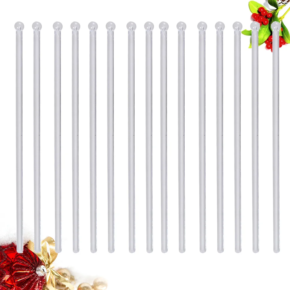 200PCS Stir Sticks Cocktail Mixing Glass Cocktail Drink Stirrer Coffee Stick Mixing Stirrer Clear Coffee Stirrer