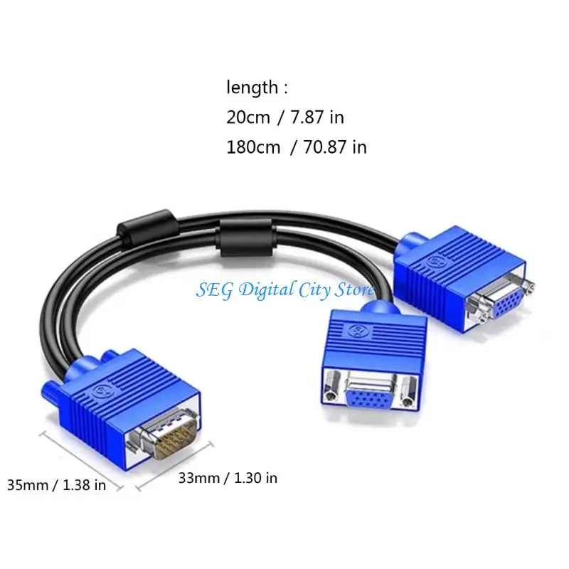 Adaptador divisor VGA confiable U75B para múltiples pantallas distribución vídeo sin problemas 20 180