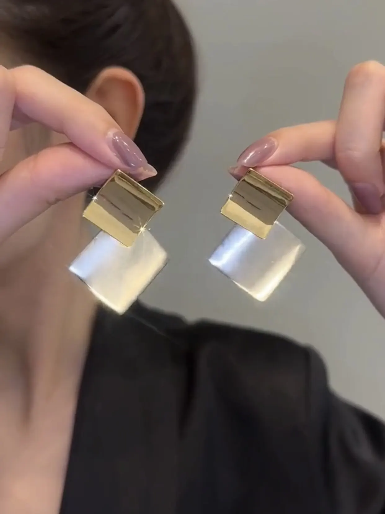 pendientes-de-lujo-con-forma-de-diamante-en-color-contrastante-para-mujer-plata-925-elegantes-modernos-diseno-original