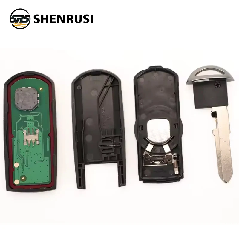 SHENRUSI 433Mhz ID49 2/3 أزرار مفتاح ذكي لمازدا 2 3 6 CX-5 Atenza Axela 2014 + SKE13E-01 SKE13E-02 سيارة التحكم عن بعد Nologo