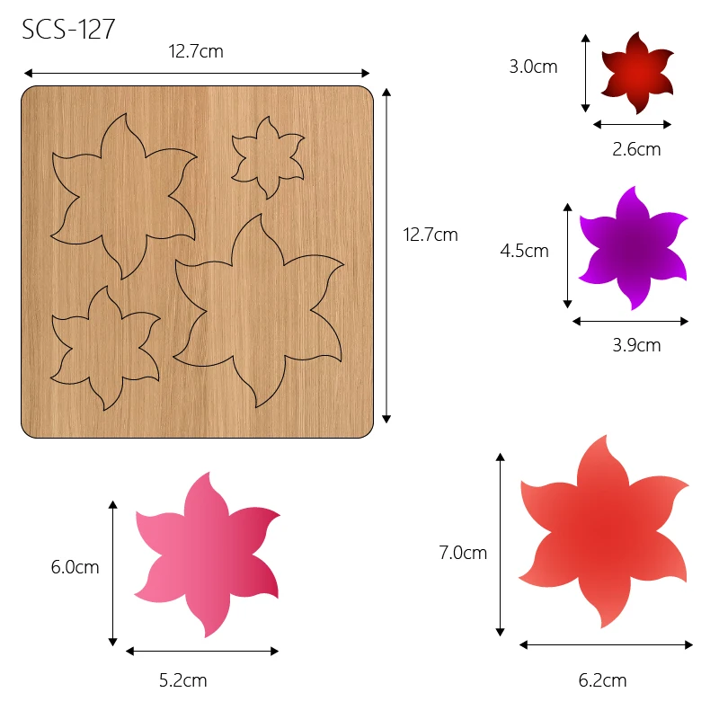 Flower Wooden Cutting Knife Die, Used with the Machine, SCS127