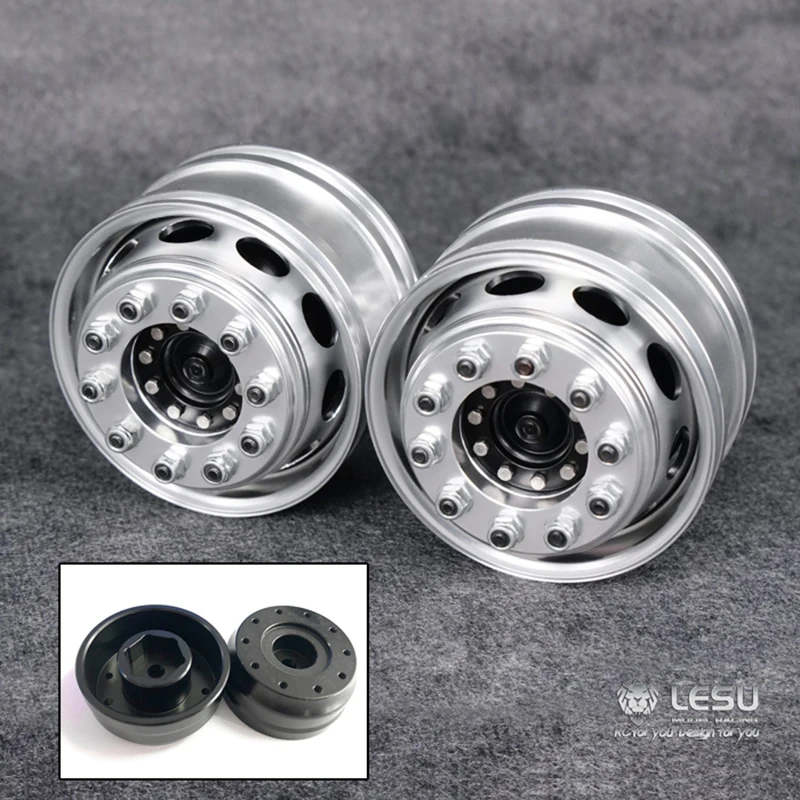 LESU Powered Front Wheel Metal Hub Type B 1/14 RC Tractors Truck Tamiyay Model Outdoor Toys TH02478