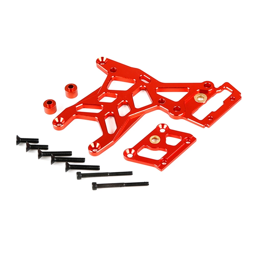 Obróbka CNC Całkowicie metalowa zagęszczona tylna płyta drugiego podłogi dla ROVAN KM HPI BAJA 5B 5T 5SC Rc Car Toys Parts, czerwona