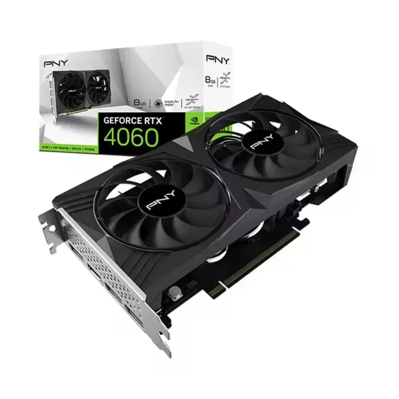 PNY RTX4060 8G 2x Fan Gaming Computer Desktop PC gddr6 128bit GeForce video gpu ti graphics card