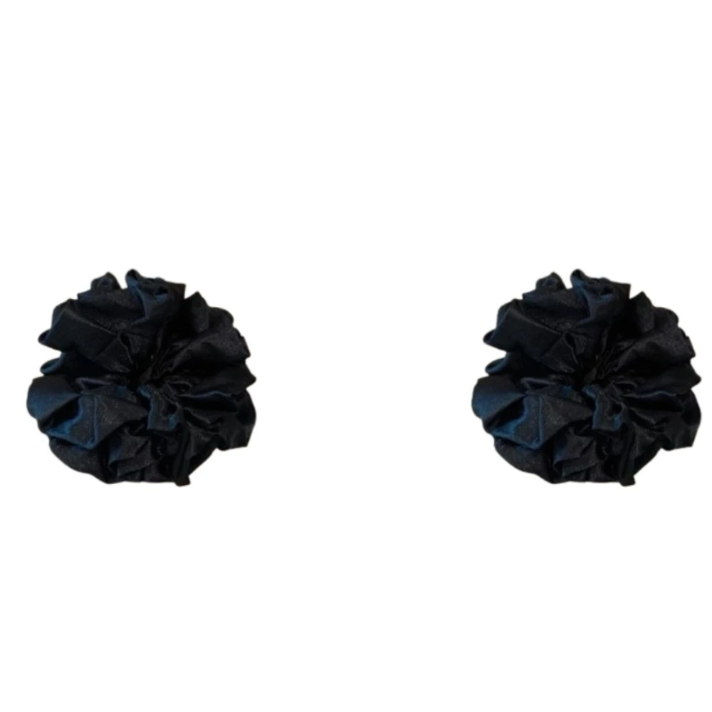 

Personality Elastic Flower Ball Scrunchies Sweet Oversize Large Satin Hair Rope Korean Style Cloth Exaggerated Hair Ring Lady