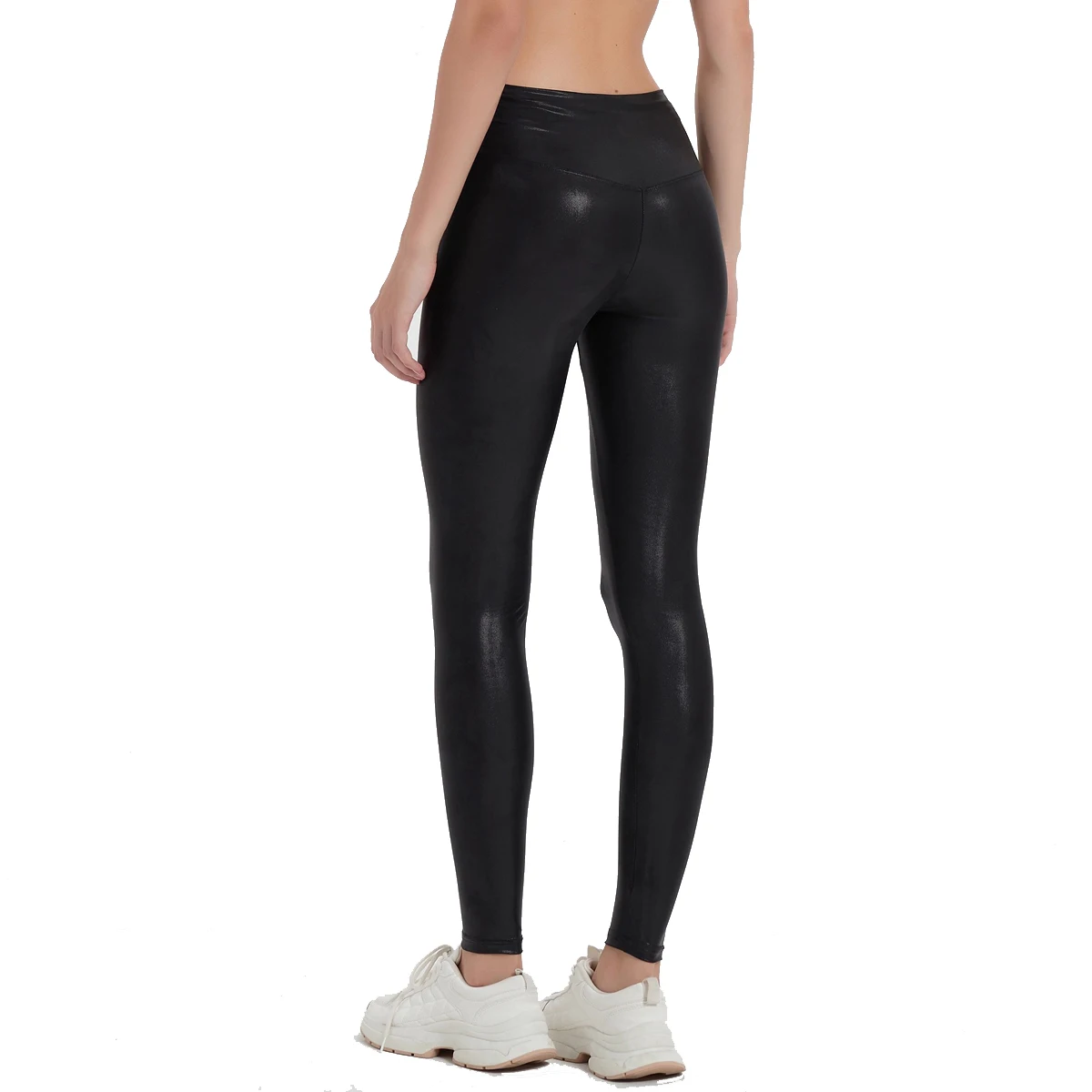 LEOHEX Women Glitter Shiny High Waisted Stretch Leggings Yoga Gym Running Workout Fitness Tights Sweatpants Jeggings Activewear