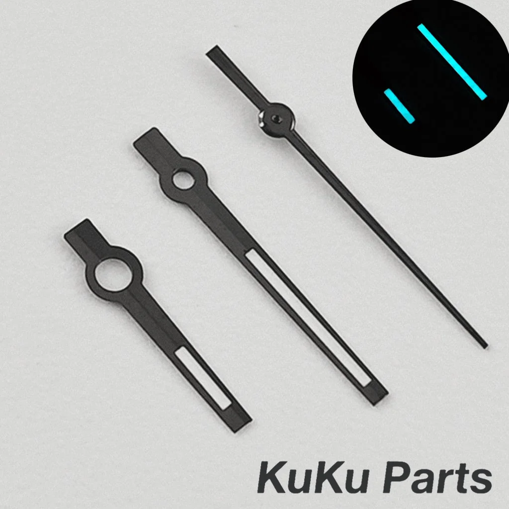 Gun Hands NH35 Logbook Needles Blue BGW9 Luminous Datejust Watch Hands for NH34 NH35 NH36 NH38 NH70 Movement Watches Pointer