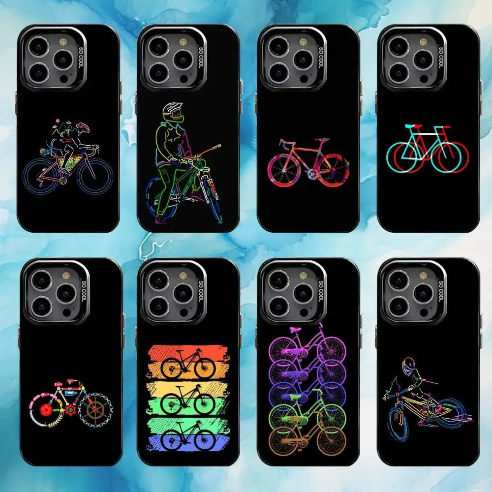 

GLiTch by Kolodizenko Phone Case For iPhone17,16,15,14,13,12,11 Plus,Pro Max Black Colorful Silver Back Phone Case