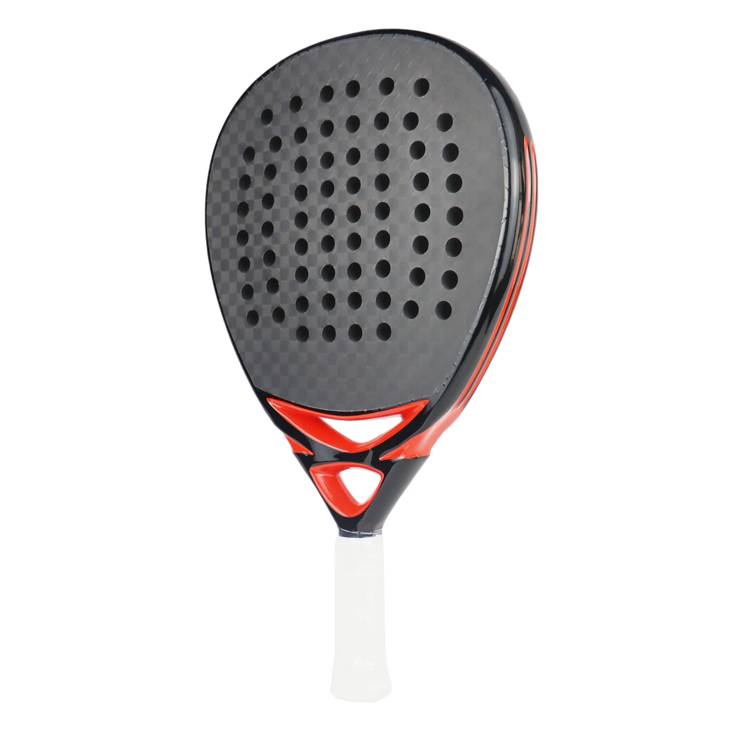 Paddle Racket Professional 12K Carbon Fiber Rough Surface EVA Memory Flex Foam Core Paddle Tennis Racket Outdoor Sports