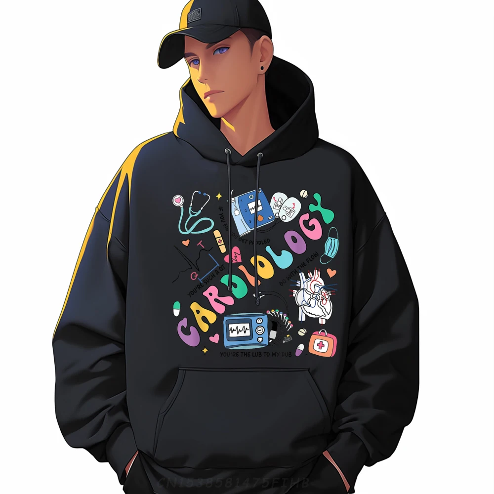 

Discount Female Hoodies Groovy Cardiology CICU Cardiac Nurse Street Wear Hoodies Printed Long Sleeve Design Hoodies Crewneck