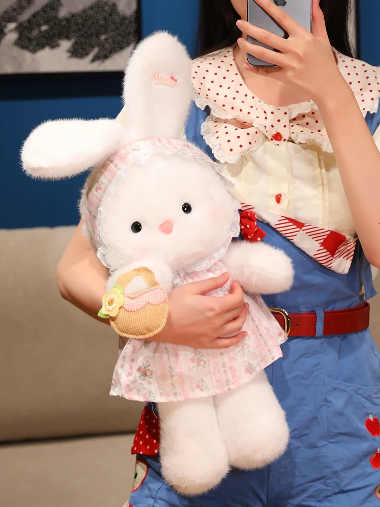 

Lolita Rabbit Plu Doll Princ Skirt DIY Dring Doll Gift for Girls Soft Stuffed Animal Toy from Mainland China