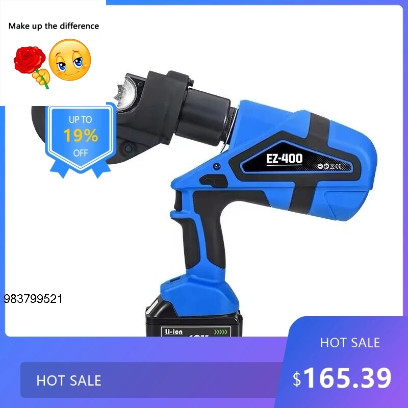 

1837 Полезный EZ300/400 18 В Зарядный носовой обжимной терминал Литиевый электрический гидравлический медный алюминиевый терминал 914