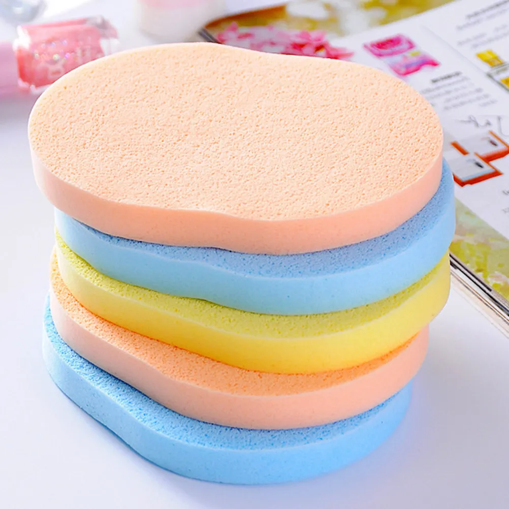 50pcs Natural Facial Sponge Set – Soft Wash Face Sponge for Deep Cleansing, Exfoliating & Brightening Skin Care