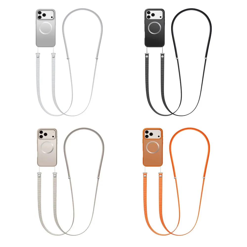 Original 1:1 Magnetic Crossbody Straps Phone Case Lanyard For IPhone 17 Pro Max Adjustable Neck Strap Multi-functional Lanyard
