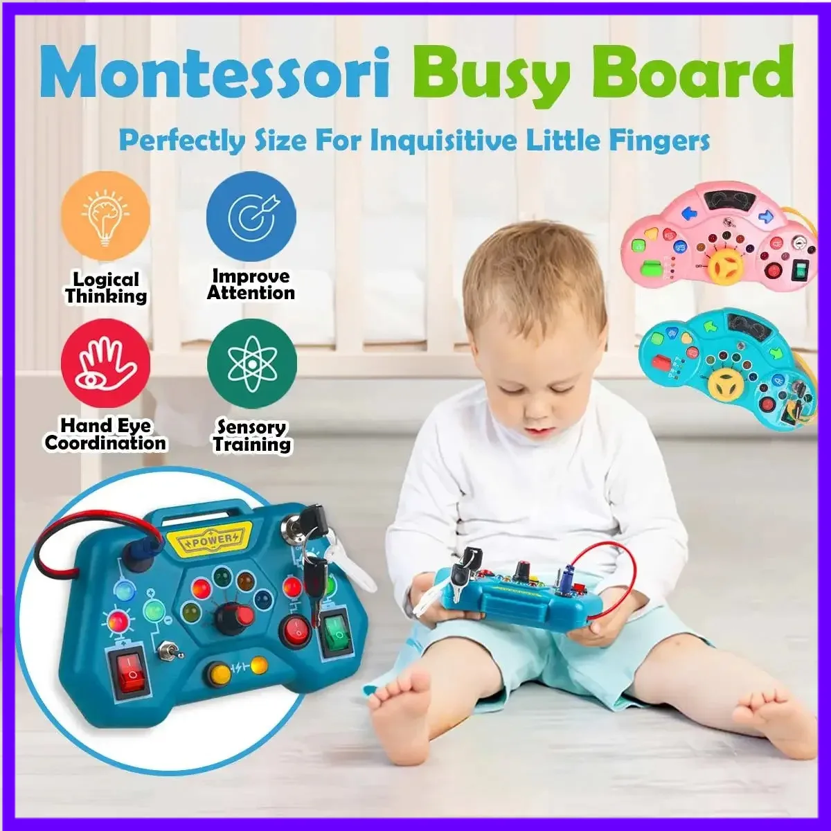 Montessori druk bordspeelgoed voor peuters Educatief leerspeelgoed voor jongen en meisje Spelen Leren spelletjes voor kinderen Baby Leuk cadeau