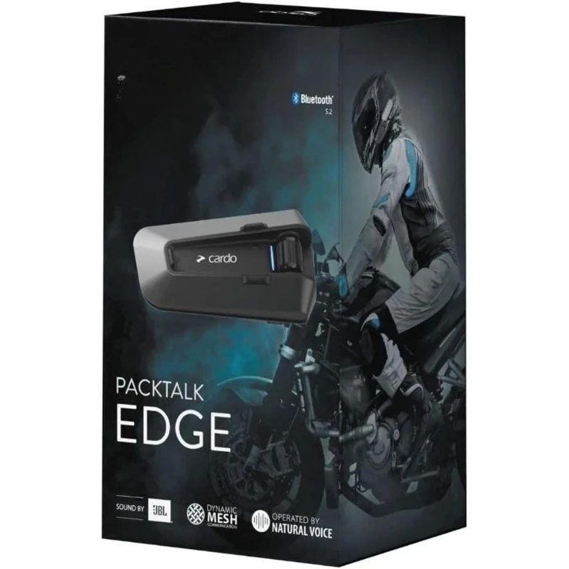 

PACKTALK Edge мотоциклетная Bluetooth-система связи, гарнитура внутренней связи-двойной комплект, черный