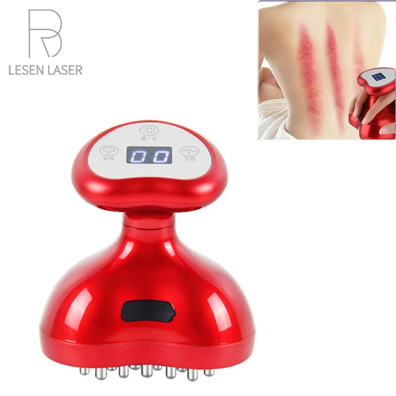 EMS Elektrische Meridian Pinsel Lymphatische entgiftung Fettabsaugung Spannung Muskel Schaben Massage Instrument Hause Gesundheit Werkzeuge