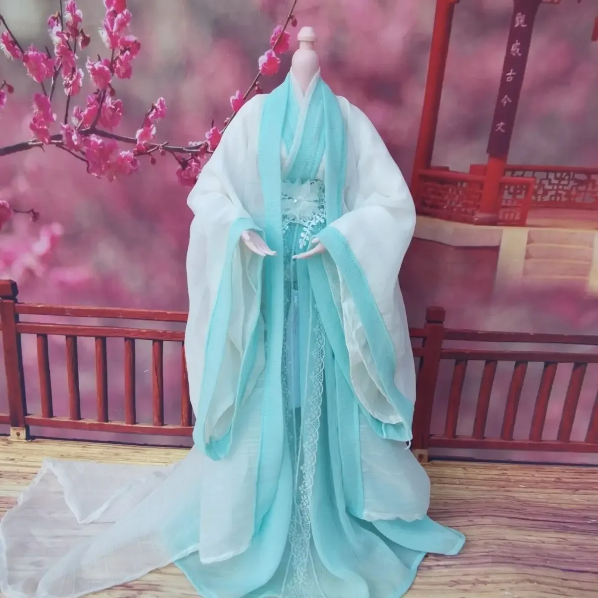 1/3 ملابس الدمية دعوى Hanfu زي قديم لدمية Bjd 60 سنتيمتر فستان الأميرة فتاة اللعب اللعب منزل إكسسوارات دمي ، لا دمية