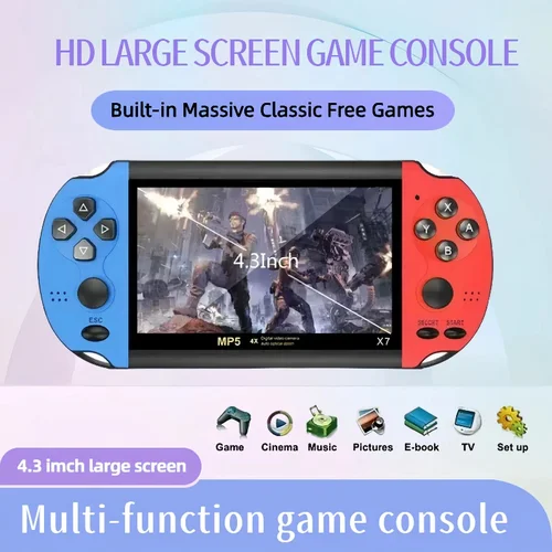 Nueva Consola De Juegos Portátil X7 2026, Pantalla Hd Grande