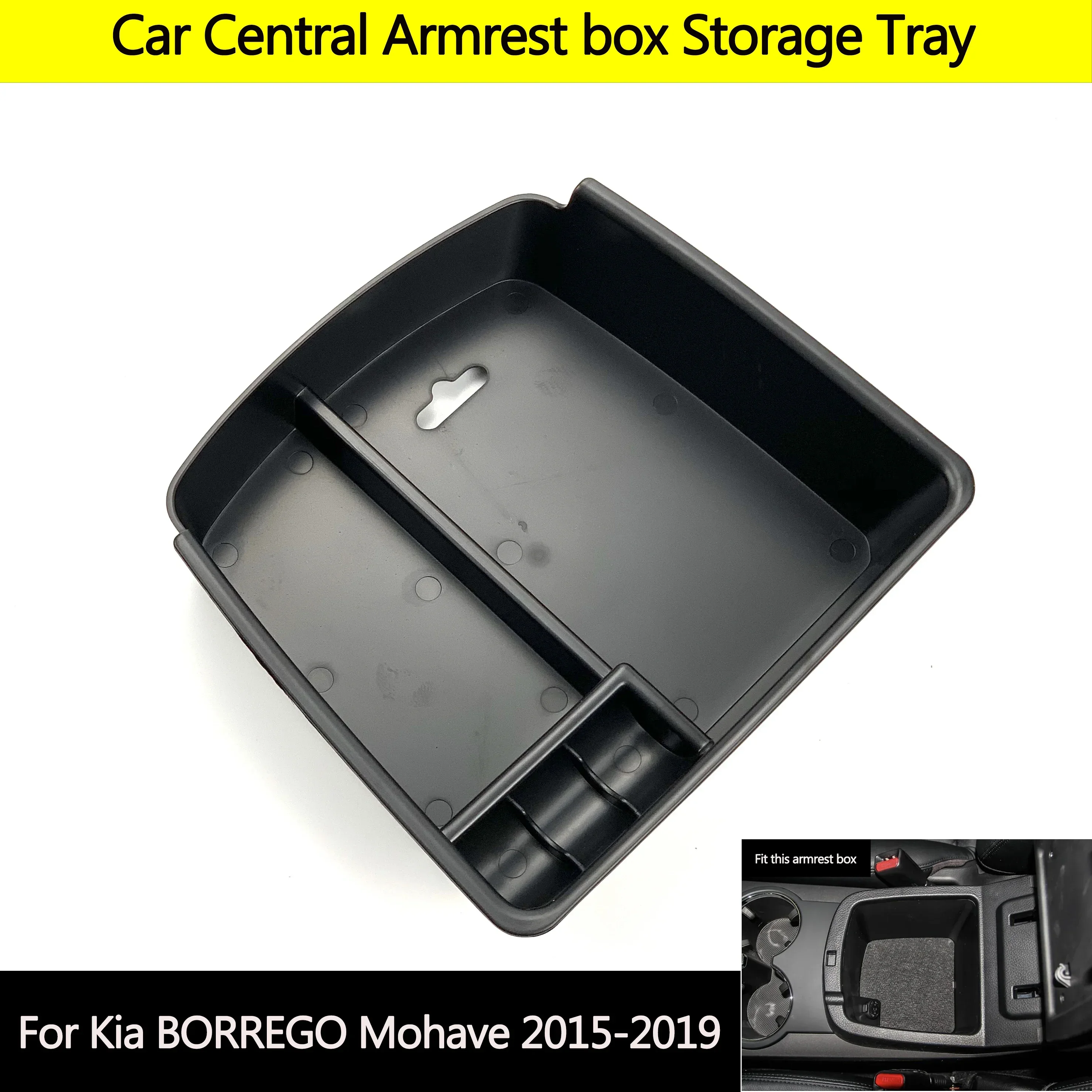 Car Accessories Central Armrest box Storage Tray For KIA K2 Rio K3 K4 Cachet K5 KX3 Sporage QL KX5 KX7 Forte Sorento BORREGO