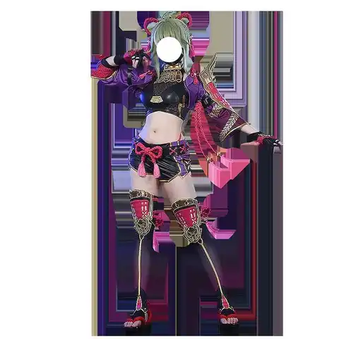 Anime Game Genshin Impact Full Cosplay Costume Kuki Shinobu Full Ninja Women's Carnival Party Costume Full Set Cosplay Pre-sale