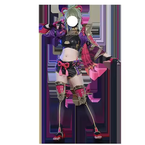 Anime Game Genshin Impact Full Cosplay Costume Kuki Shinobu Full Ninja Women's Carnival Party Costume Full Set Cosplay Pre-sale