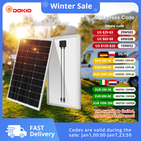 DOKIO 18V 100W-200W Rigid Solar Panel China Monocrystalline Silicon Waterproof Solar Panel #DSP-100M/DSP-100MX2 Camping/Home/RV