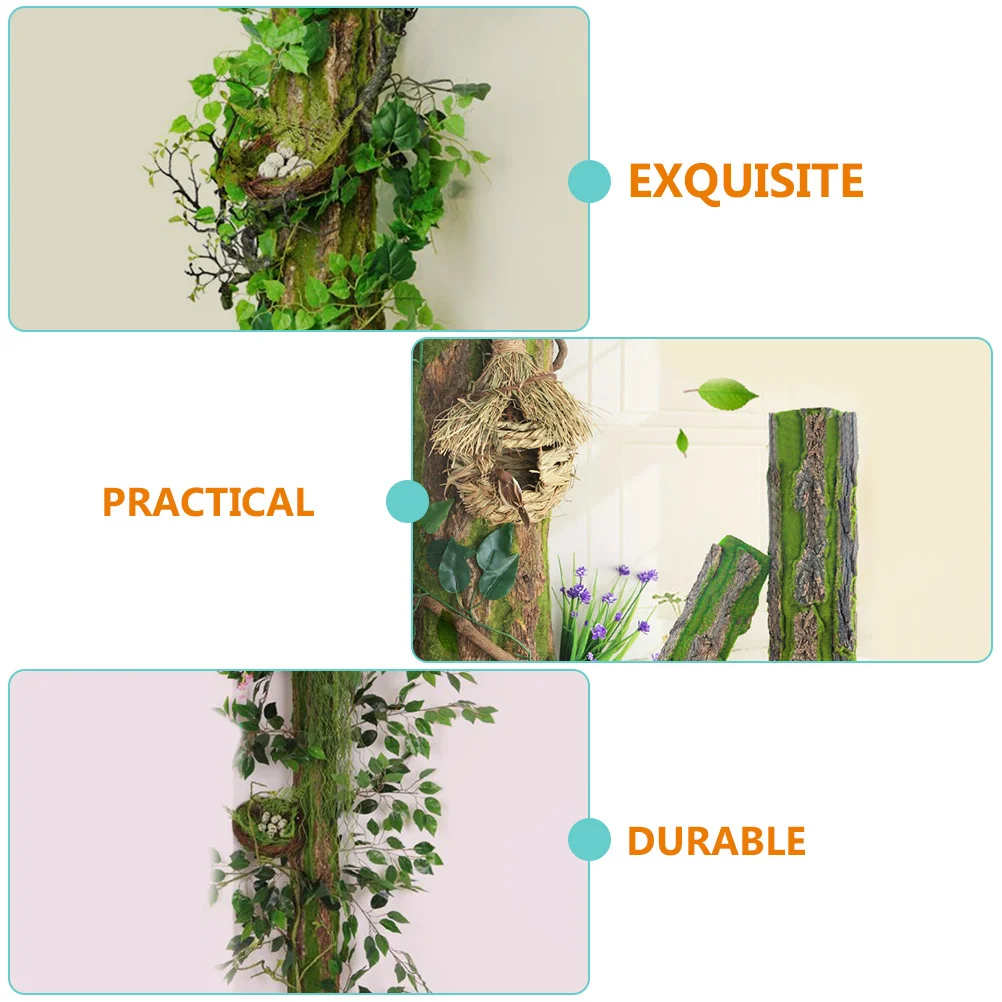 

1Set Fish Tank Background Bark Fine Workmanship Reusable Easy Cut Sizes Aquarium Background Board Aquarium Bark Decor