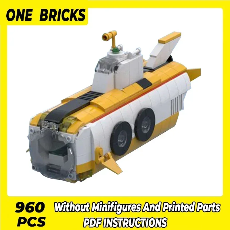 

Military Ship Model Moc Building Bricks Underwater Travel Submarine Technology Blocks Gifts Christmas Toys DIY Sets Assembly