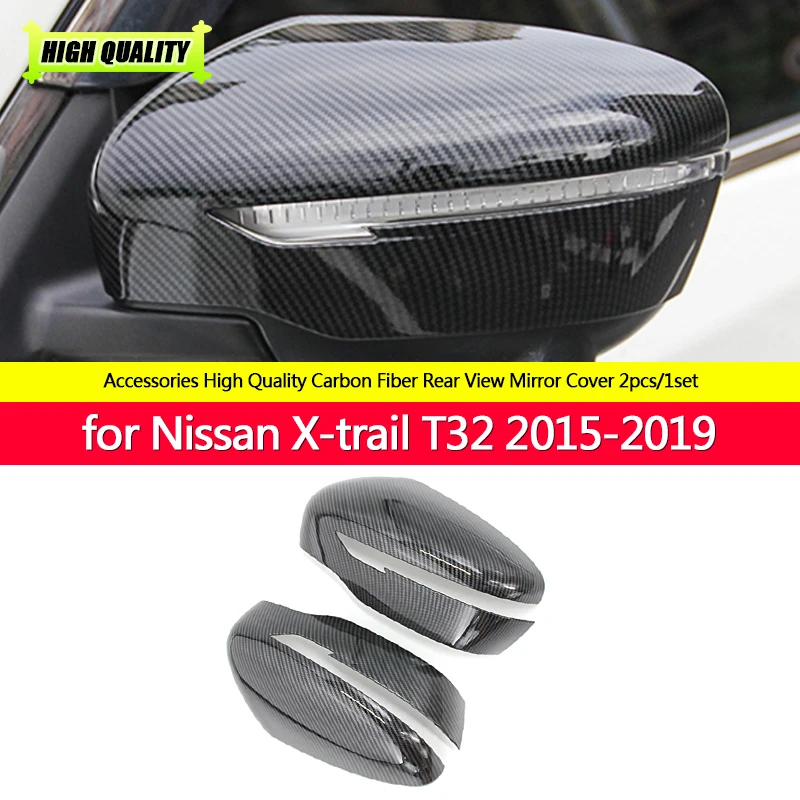 

Carbon Fiber Rear View Mirror Cover-Side Mirror Cover Cap for Nissan Qashqai X-Trail Murano Rogue T32 Pathfinder 2015-2019