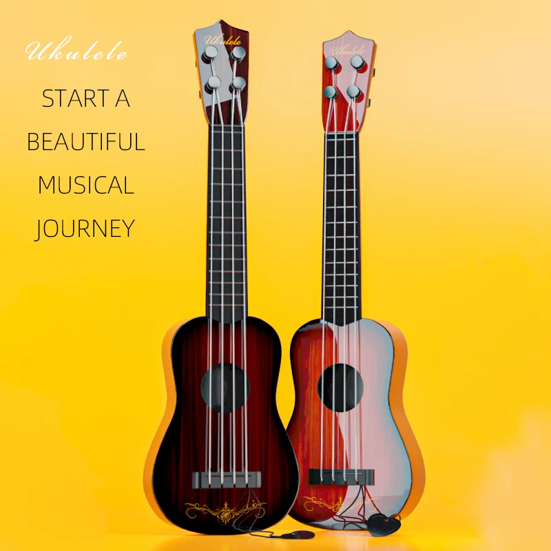 12.6 インチ子供ギターおもちゃは、パドルで基本的な楽器を演奏するために使用できますシミュレート Yukrili 音楽おもちゃ